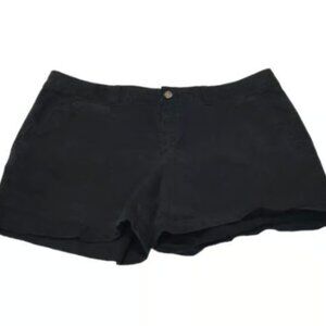 Old Navy Twill 5" Perfect Shorts Black Size 12 GUC #M-005